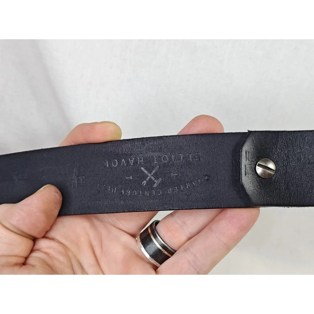 Elliot‎ Havok Men's Black Leather Belt Size 32